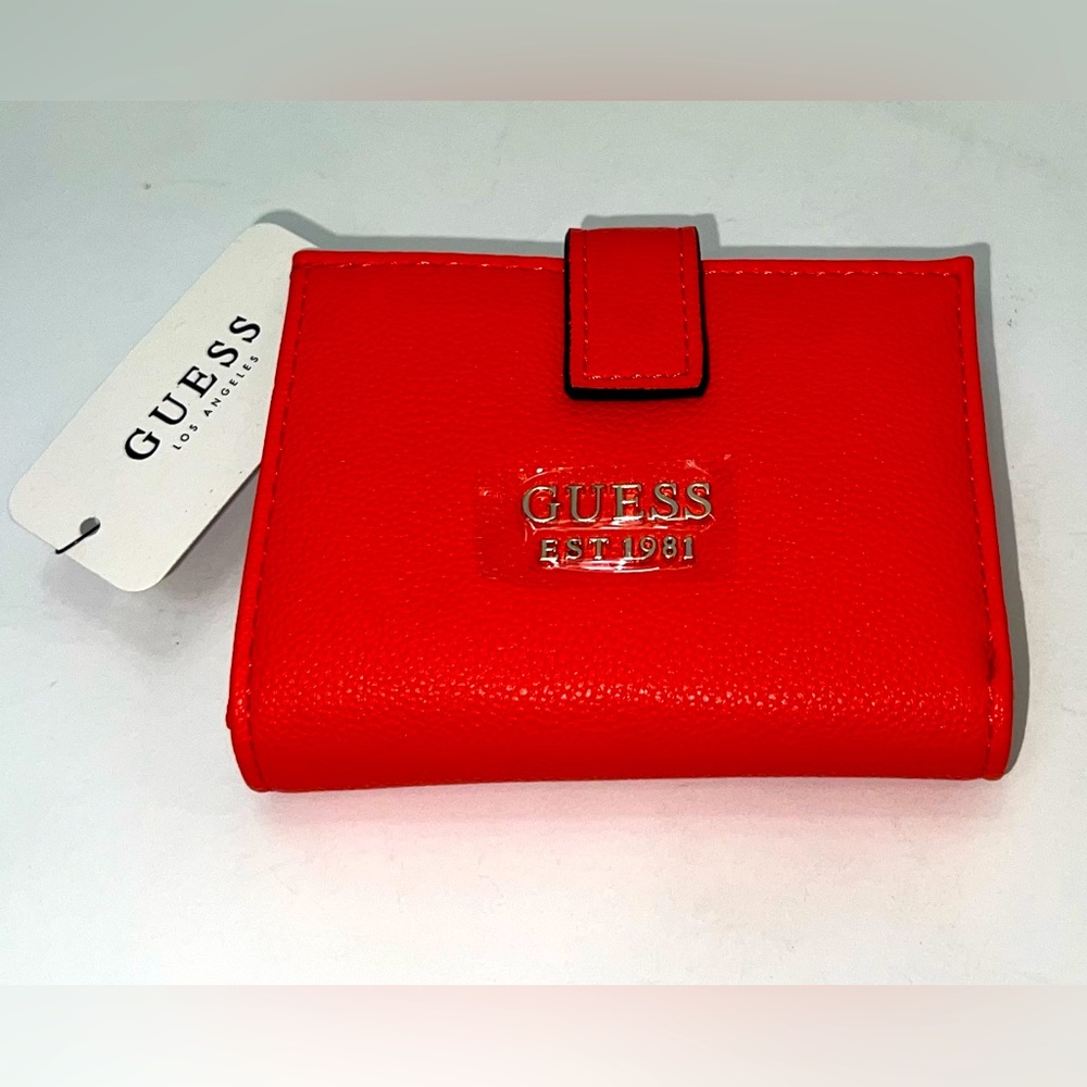 Spacious Guess red strap wallet